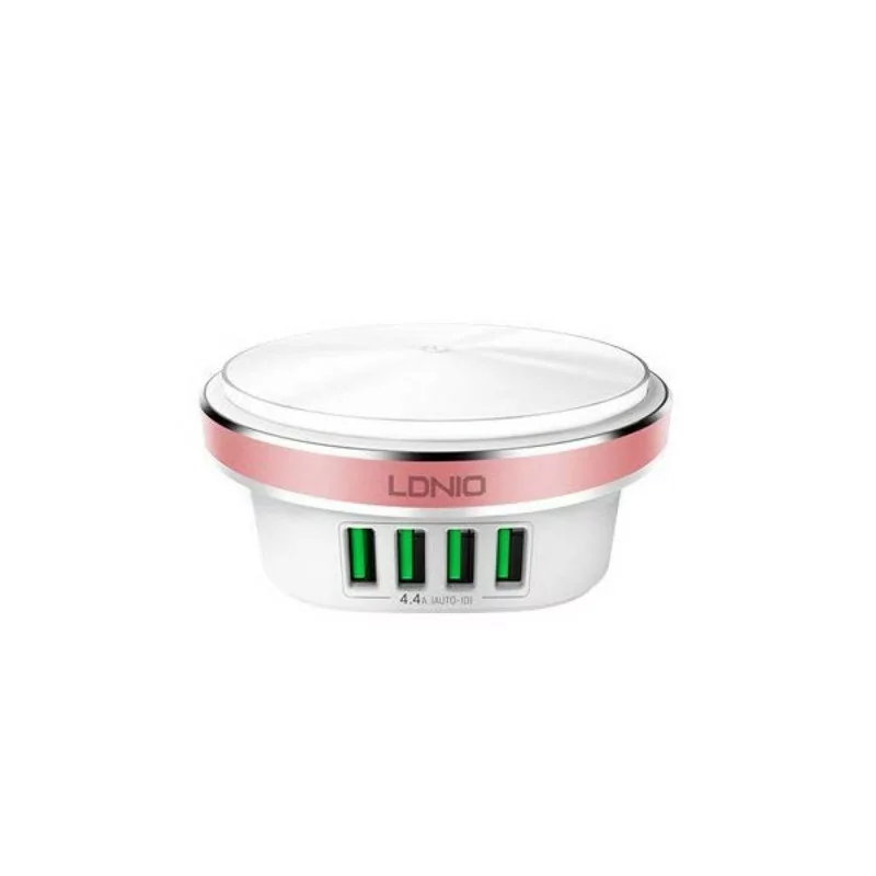 LDNIO A4406 4 ports prise chargeur USB adaptateur mural téléphone portable dispositif de chargement de données universel