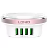 LDNIO A4406 4 ports prise chargeur USB adaptateur mural téléphone portable dispositif de chargement de données universel