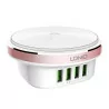 LDNIO A4406 4 ports prise chargeur USB adaptateur mural téléphone portable dispositif de chargement de données universel