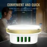 LDNIO A4406 4 ports prise chargeur USB adaptateur mural téléphone portable dispositif de chargement de données universel