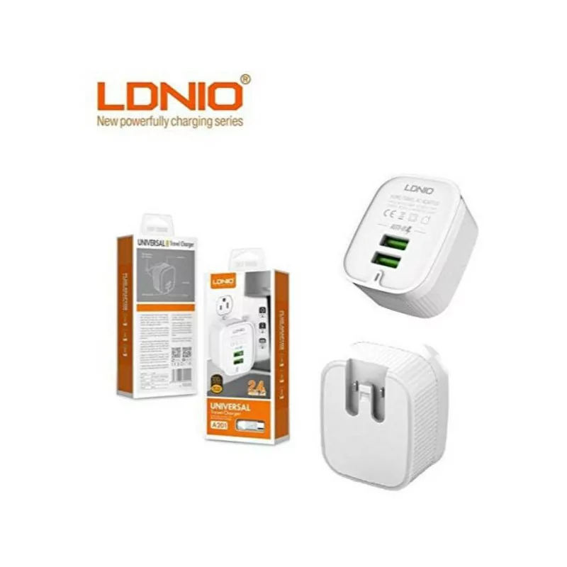 Chargeur de voyage universel LDNIO A201 2.4A MAX TYPE-C