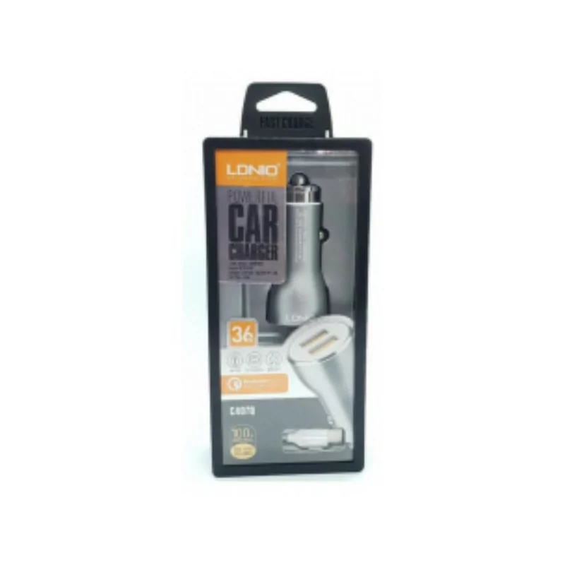 Chargeur de voiture téléphone portable / tablette double USB 36W Charge rapide