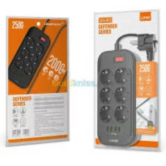 Multiprise LDNIO SE6403 - 6 Prises EU, 4 Ports USB, Chargeur Universel pour Téléphone Portable