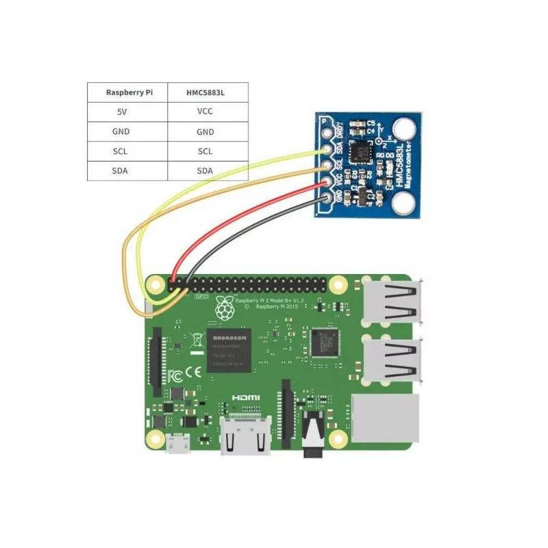 GY-273 3V-5V HMC5883L Triple Axis Compass Magnetometer Sensor Module For Arduino Three Axis Magnetic Field Module