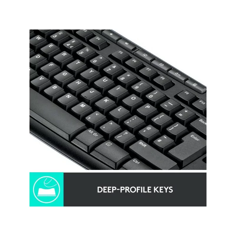Clavier et souris sans fil Logitech MK270 - Clavier et souris inclus, 2,4 GHz