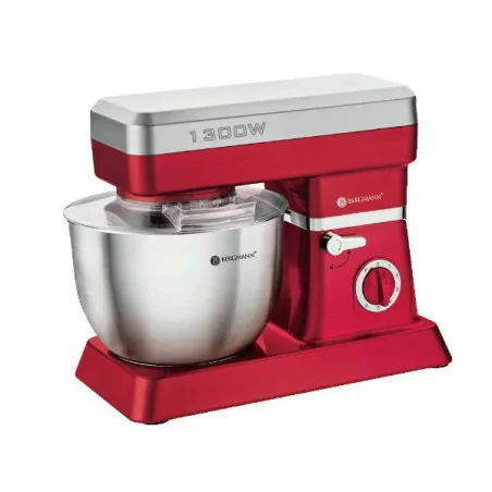 Pétrin Bergmann 6.2L 1300w 3 couleurs Rouge, silver ou cream 2