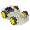 High quality 4 wheel 4WD Robot Smart DC Car Chassis Kits Car Model with Speed Encoder for Arduino
