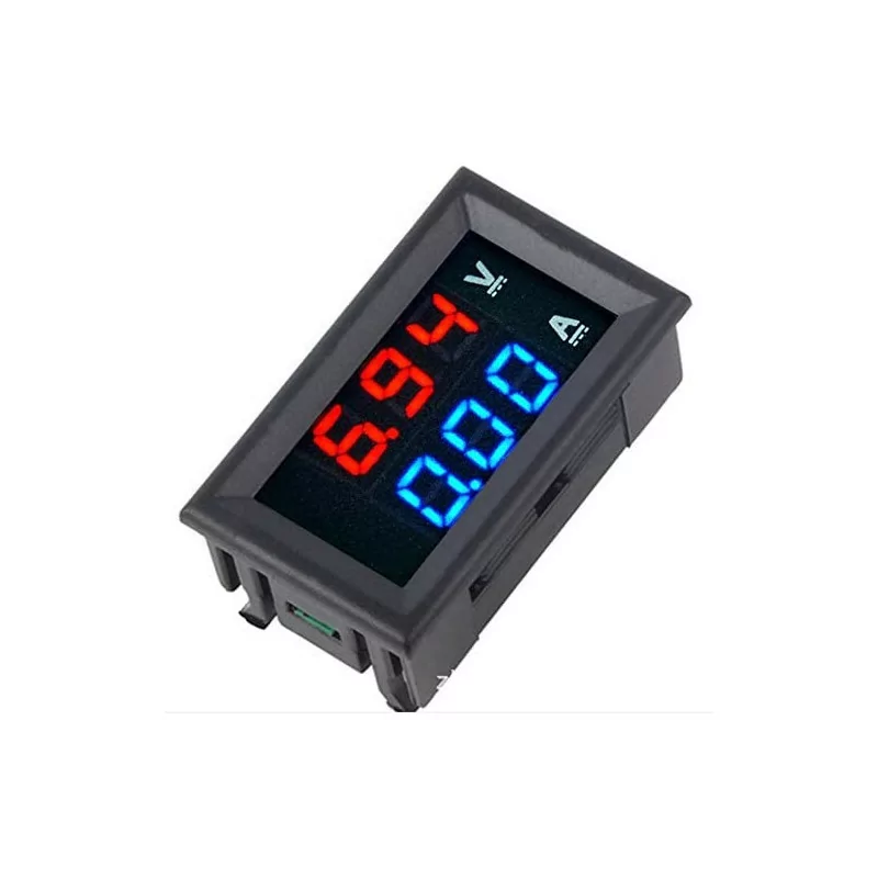 0.28" 100V 10A/50A Dual LED Voltmeter Ammeter Blue+Red