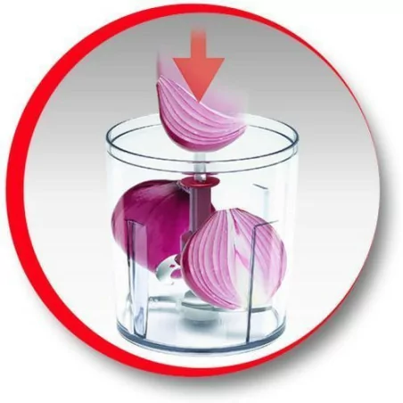 MOULINEX MINI HACHOIR MULTI MOULINETTE 3EN1 - AT710131 BLANC 0,5L 400W - 2VITESSEnc 0,5L 400W - 2Vitesse 2