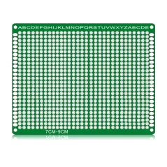Panneau PCB double revêtement/étamage universel, 7x9 cm, 2.54MM, 1 pièce
