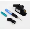 Komerci ZD-20G Fine Soldering Iron 8 W Wireless with Soldering Iron Shelf as Charging Station Battery Metal Sponge Blue 380 °C