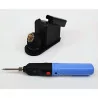 Komerci ZD-20G Fine Soldering Iron 8 W Wireless with Soldering Iron Shelf as Charging Station Battery Metal Sponge Blue 380 °C