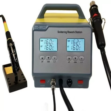 Dual 2 in 1 Soldering Station Esd with Hot Air And Soldering Iron