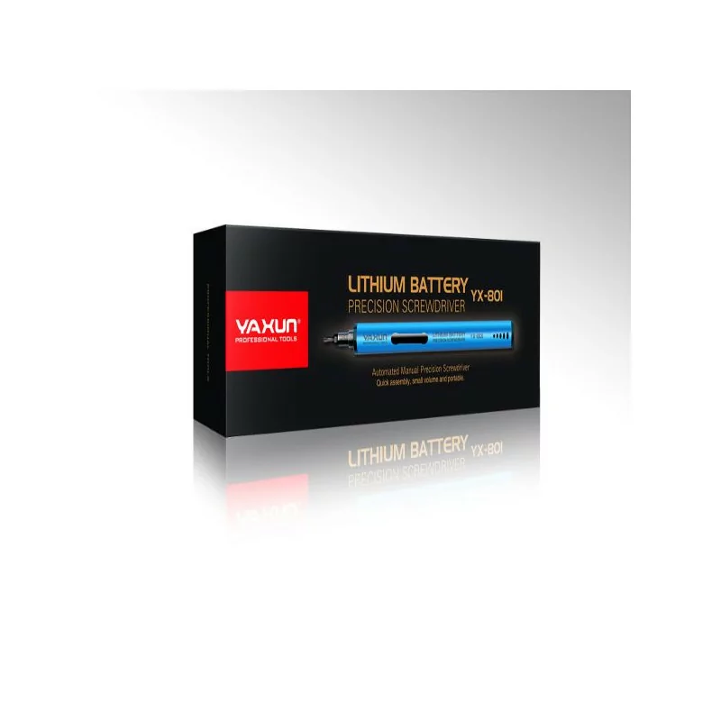 طقم مفك كهربائي لاسلكي صغير دقيق مع شاحن YAXUN yx-801 USB 2.0