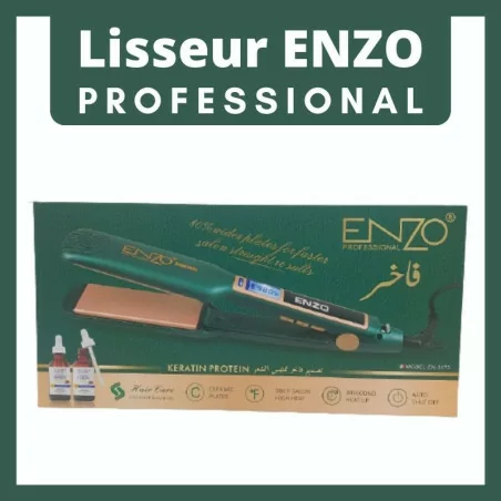 ماكينة 'اينزو فاخر\" لتمليس الشعر الكثيف \"Lisseur ENZO Professional EN-3973\"