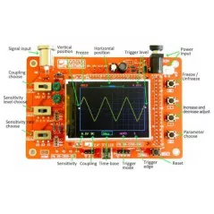 DSO138 Open Source 2.4\" TFT 1Msps Digital Oscilloscope DIY Kit+ Probe Unsoldered Flux Workshop STM32 200Khz not assemble