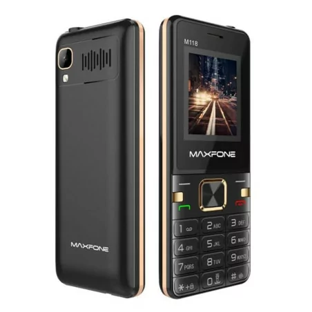 Téléphone Portable MAXPHONE M118 Gold