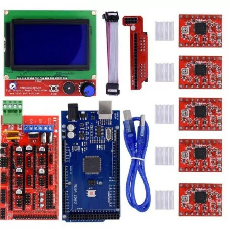 RAMPS 1.4 Kit + Mega 2560 + 5pcs A4988 + LCD 12864 Display RepRap