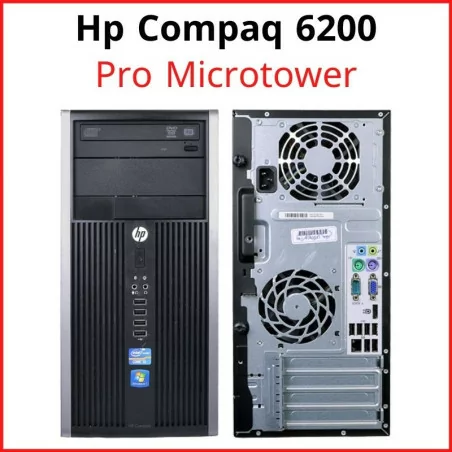 Hp Compaq 6200 Pro Microtower i3/i5 | 2Gb/4Gb | 250Go/500Go Occasion A++