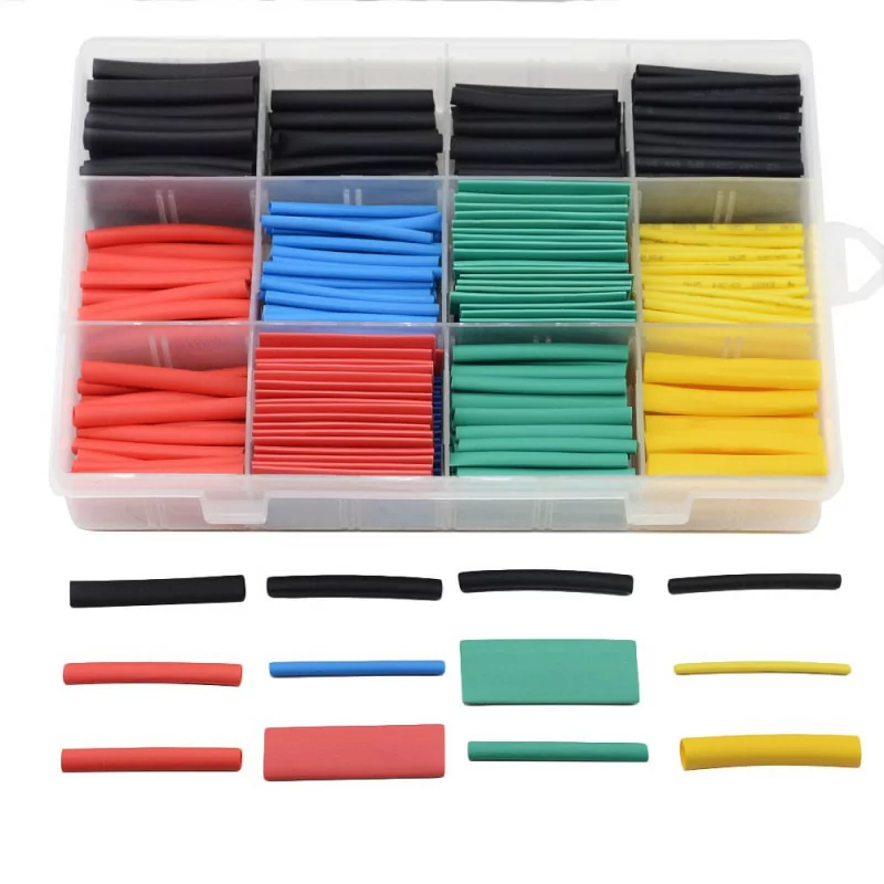 530 pcs Colored Thermal Gain heat shrink tubing