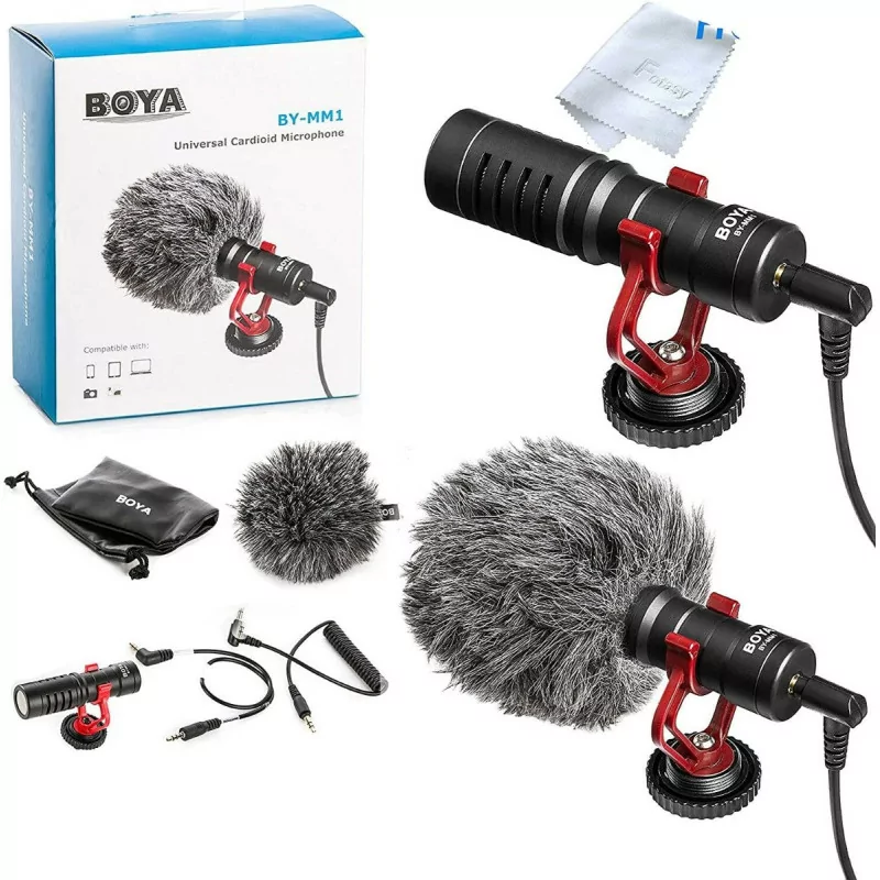 BOYA BY-MM1 Microphone MICRO-CRAVATE 3,5 mm pour camera, pc, smartphones, tablettes
