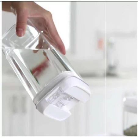 Boîtes en cristal pour conservation des pâtes et céréales 0.5L-1L-1.2L-2.3L kit de 4 Pieces 4