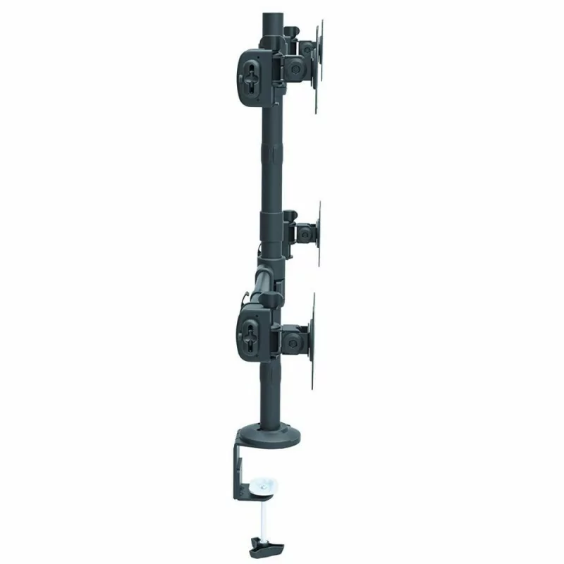 Support de Bureau pour 4 Écrans - Bras Articulé Réglable, Rotation 360°, Inclinaison 40°, Charge Maximale 9KG S1003-2