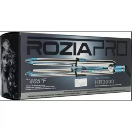ROZIA Flat Iron Professional Nano Titanium Hair Straightener avec High Heat 465 Degrees HR-3000 Hair Straightener (Bleu)