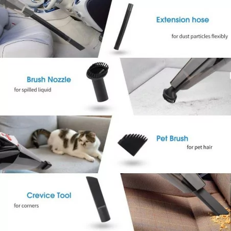 Aspirateur portatif original Tower Top rechargeable (+2500 mAh) 2
