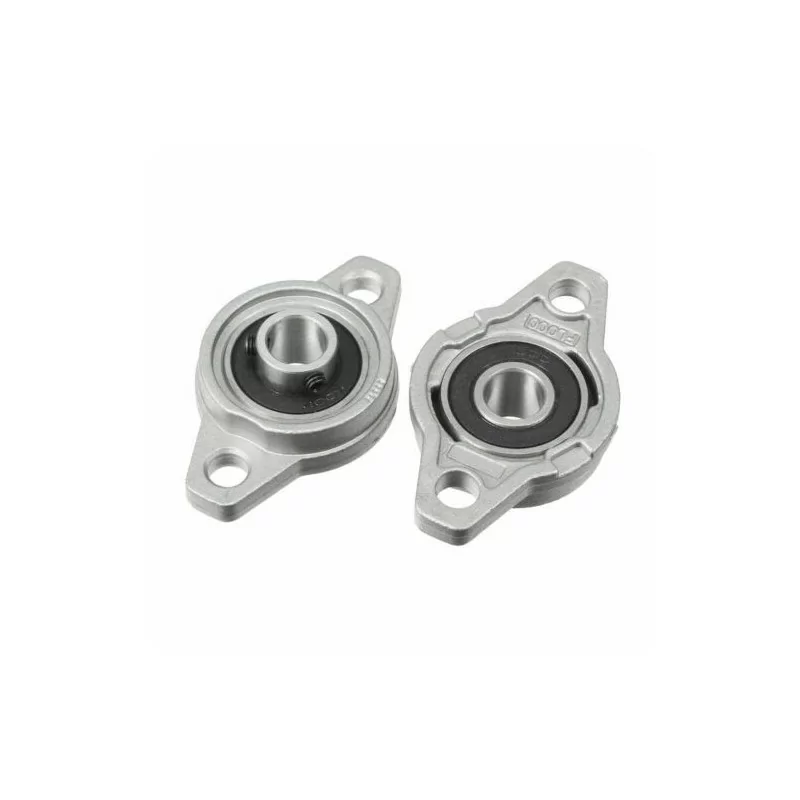 KFL000 10mm Dia Bore Aluminum Alloy Self-Aligning Flange Bearing Oval Pillow Block