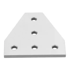 Machifit Aluminum 5 Holes T Shape Join Plate Corner Bracket for 2020 V-slot Aluminum Profile