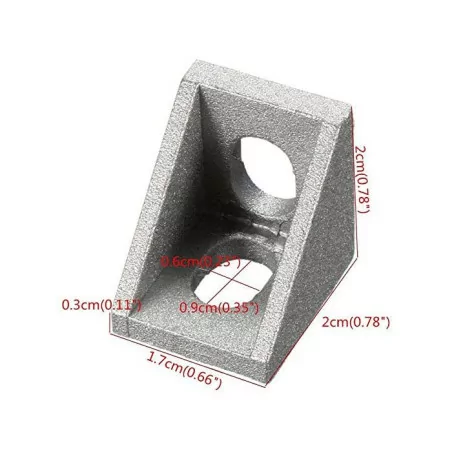 Aluminum Profile Corner Bracket 20*20