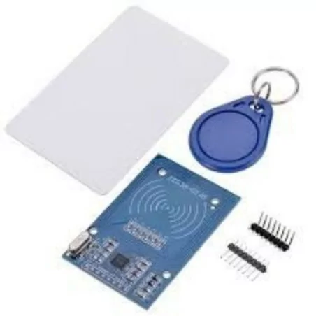 RC522 RFID Module with IC Card S50 Fudan Cards Key Chains blue color