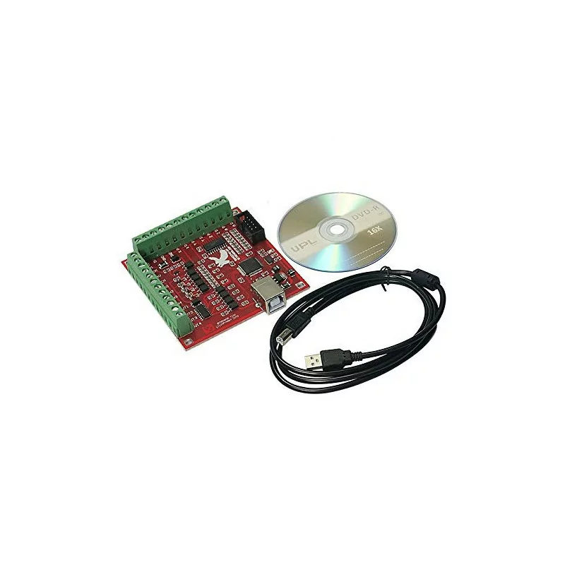 MACH3 4 Axis 100KHz USB CNC Wood Router Machine Smooth Stepper Motion Controller Card Breakout Board 12-24V